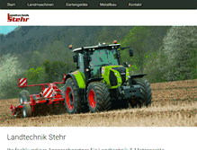 Tablet Screenshot of landtechnik-stehr.de